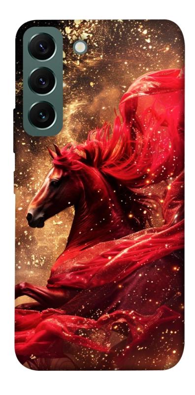 Чехол itsPrint Red sparkles Horse для Samsung Galaxy S22, животные, купить оптом с доставкой
