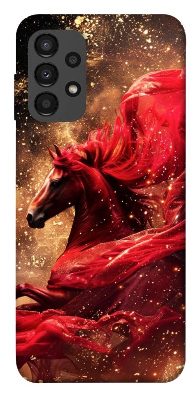 Чехол itsPrint Red sparkles Horse для Samsung Galaxy A13 4G, животные, купить оптом с доставкой