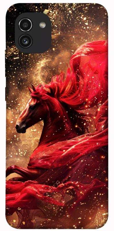 Чохол itsPrint Red sparkles Horse для Samsung Galaxy A03, тварини, купити оптом з доставкою