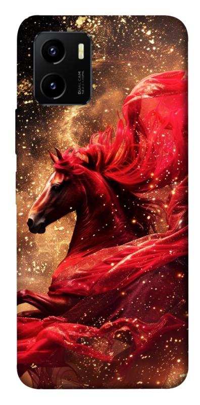 Чехол itsPrint Red sparkles Horse для Vivo Y15s, животные, купить оптом с доставкой