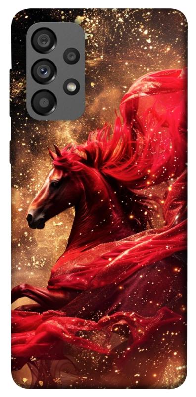 Чехол itsPrint Red sparkles Horse для Samsung Galaxy A73 5G, животные, купить оптом с доставкой