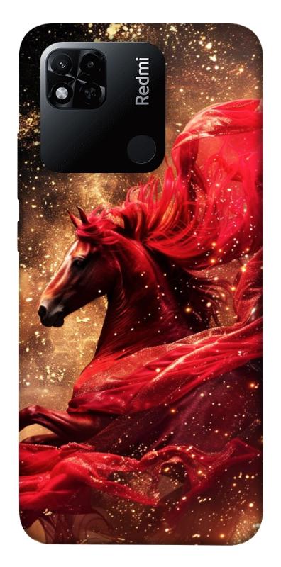 Чехол itsPrint Red sparkles Horse для Xiaomi Redmi 10A, животные, купить оптом с доставкой