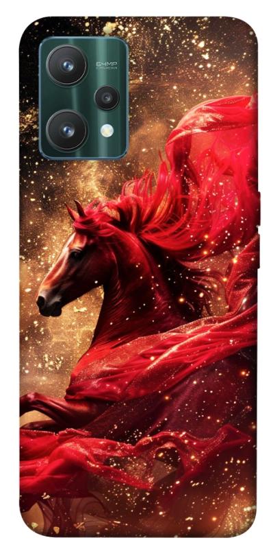 Чехол itsPrint Red sparkles Horse для Realme 9 Pro, животные, купить оптом с доставкой