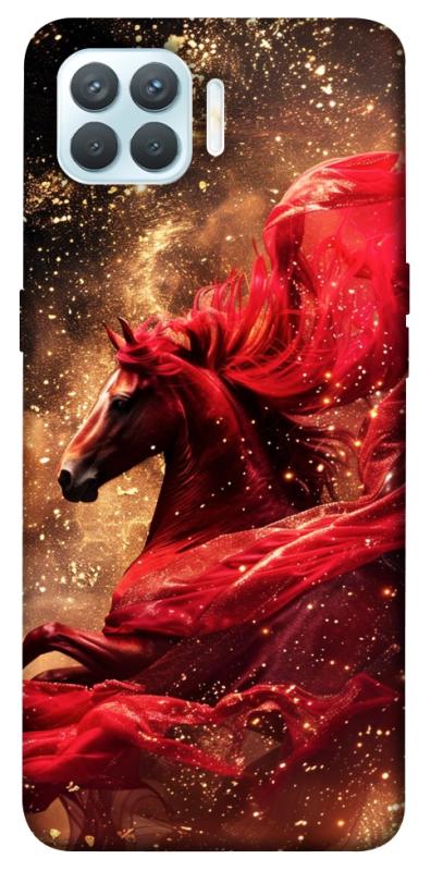 Чехол itsPrint Red sparkles Horse для Oppo F17 Pro, животные, купить оптом с доставкой