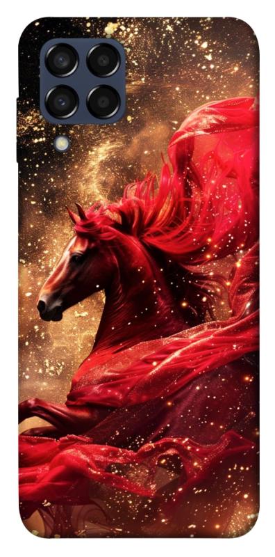 Чехол itsPrint Red sparkles Horse для Samsung Galaxy M33 5G, животные, купить оптом с доставкой