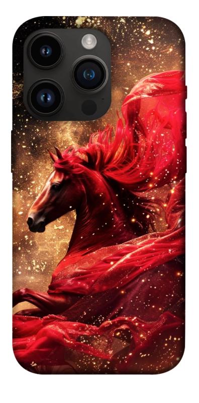 Чехол itsPrint Red sparkles Horse для Apple iPhone 14 Pro (6.1"), животные, купить оптом с доставкой