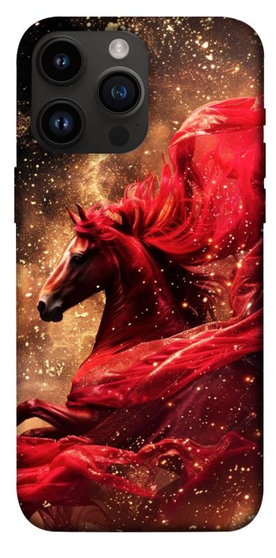 Чехол itsPrint Red sparkles Horse для Apple iPhone 14 Pro Max (6.7"), животные, купить оптом с доставкой