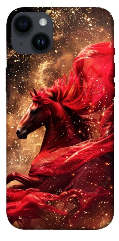 Чехол itsPrint Red sparkles Horse для Apple iPhone 14 Plus (6.7"), животные, купить оптом с доставкой