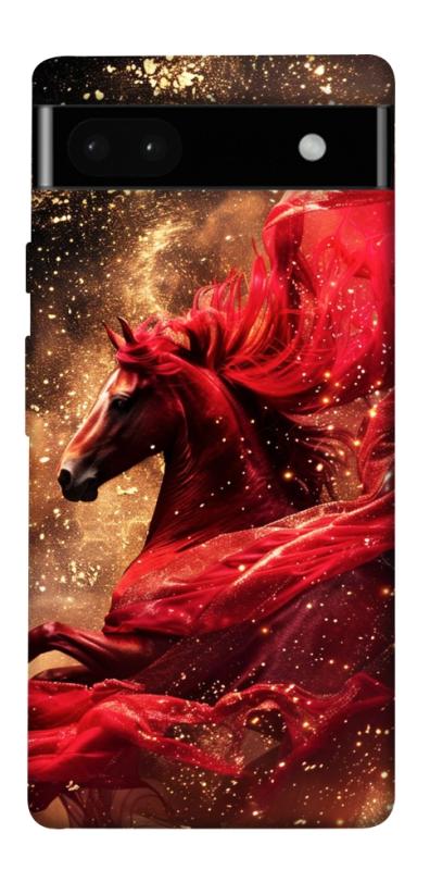 Чехол itsPrint Red sparkles Horse для Google Pixel 6a, животные, купить оптом с доставкой