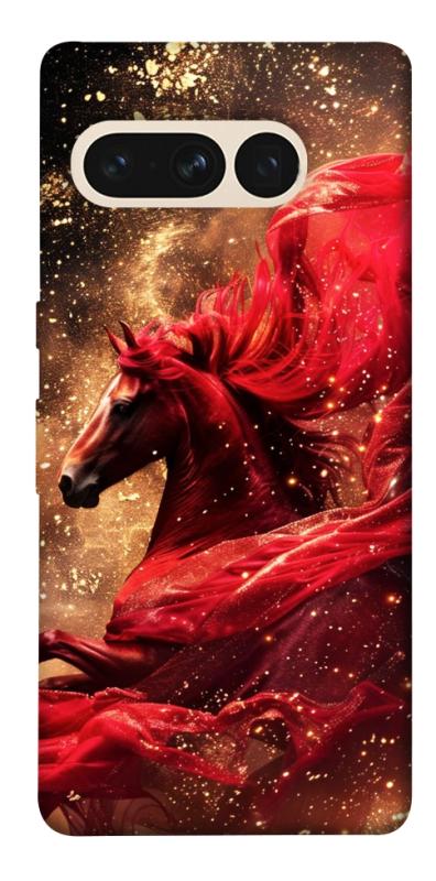 Чехол itsPrint Red sparkles Horse для Google Pixel 7 Pro, животные, купить оптом с доставкой