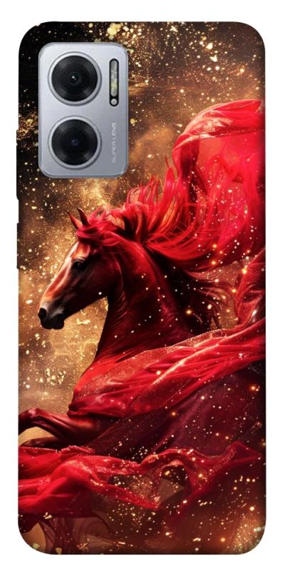 Чехол itsPrint Red sparkles Horse для Xiaomi Redmi Note 11E, животные, купить оптом с доставкой
