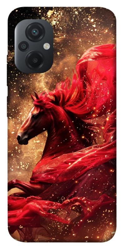 Чехол itsPrint Red sparkles Horse для Xiaomi Poco M5, животные, купить оптом с доставкой