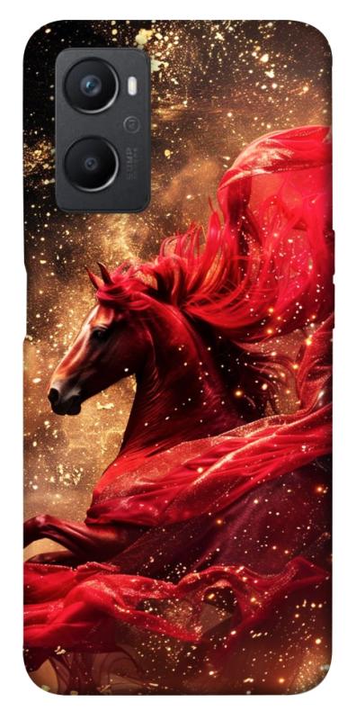 Чехол itsPrint Red sparkles Horse для Oppo A96, животные, купить оптом с доставкой