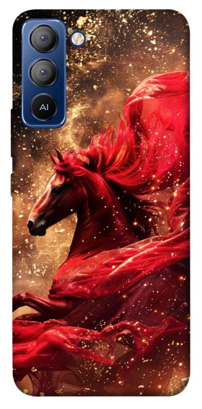 Чехол itsPrint Red sparkles Horse для TECNO Pop 5 LTE, животные, купить оптом с доставкой