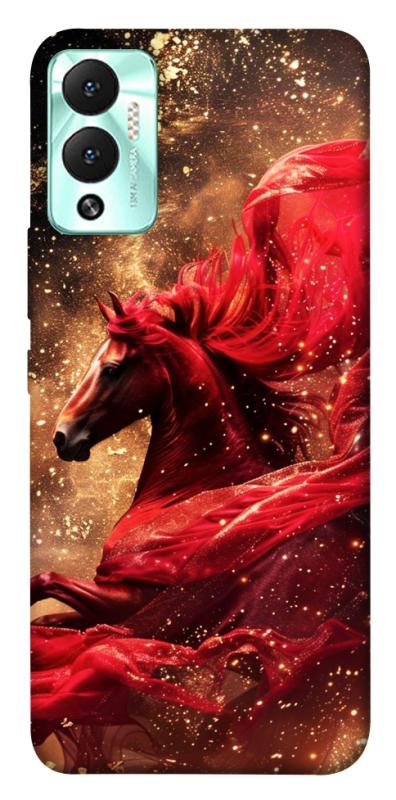 Чехол itsPrint Red sparkles Horse для Infinix Hot 12 Play, животные, купить оптом с доставкой