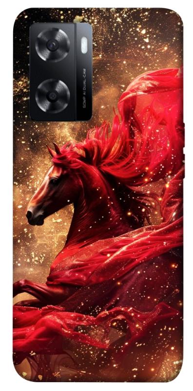 Чехол itsPrint Red sparkles Horse для Oppo A57s, животные, купить оптом с доставкой