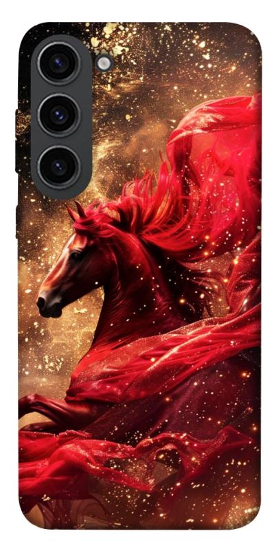 Чехол itsPrint Red sparkles Horse для Samsung Galaxy S23, животные, купить оптом с доставкой