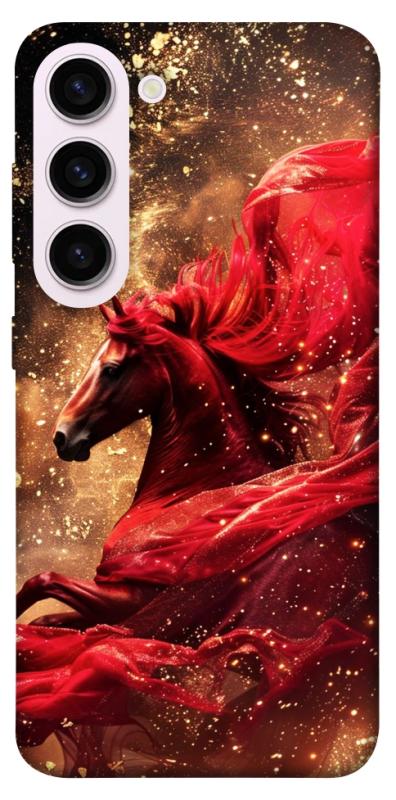 Чехол itsPrint Red sparkles Horse для Samsung Galaxy S23+, животные, купить оптом с доставкой