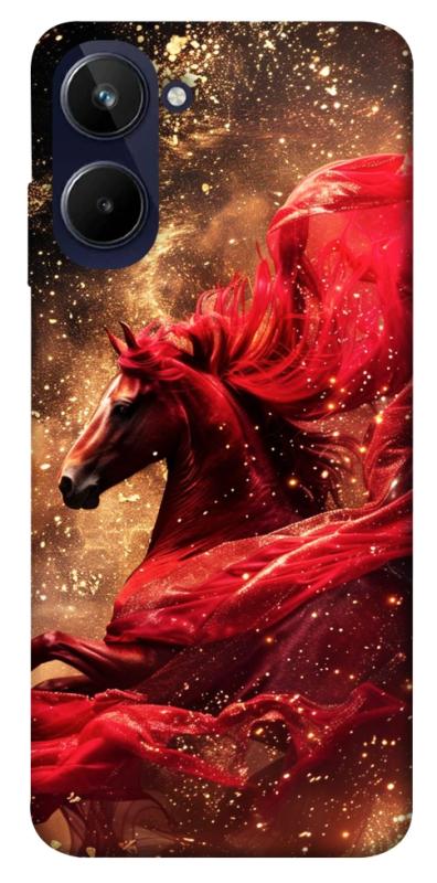 Чохол itsPrint Red sparkles Horse для Realme 10 4G, тварини, купити оптом з доставкою