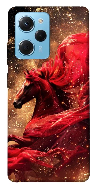Чехол itsPrint Red sparkles Horse для Xiaomi Poco X5 Pro 5G, животные, купить оптом с доставкой