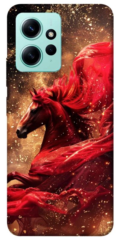 Чехол itsPrint Red sparkles Horse для Xiaomi Redmi Note 12 4G, животные, купить оптом с доставкой