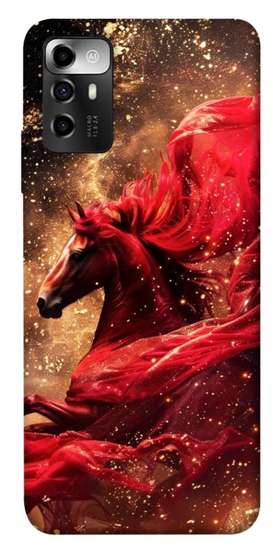 Чехол itsPrint Red sparkles Horse для ZTE Blade V40 Vita, животные, купить оптом с доставкой