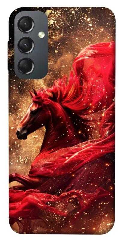 Чехол itsPrint Red sparkles Horse для Samsung Galaxy A24 4G, животные, купить оптом с доставкой