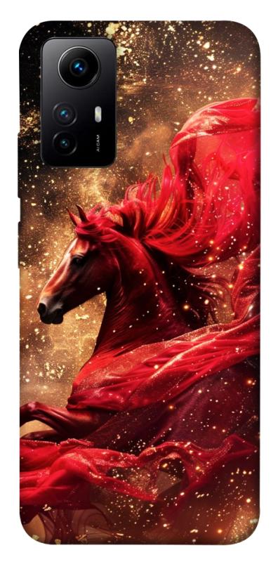 Чохол itsPrint Red sparkles Horse для Xiaomi Redmi Note 12S, тварини, купити оптом з доставкою