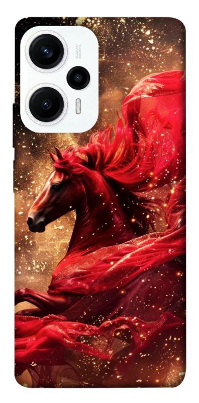 Чехол itsPrint Red sparkles Horse для Xiaomi Poco F5 / Note 12 Turbo, животные, купить оптом с доставкой