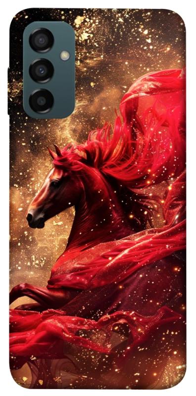 Чехол itsPrint Red sparkles Horse для Samsung Galaxy M34 5G, животные, купить оптом с доставкой