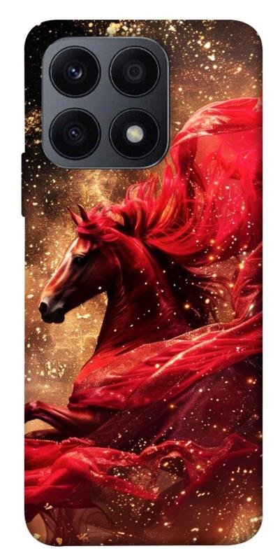Чехол itsPrint Red sparkles Horse для Huawei Honor X8a, животные, купить оптом с доставкой