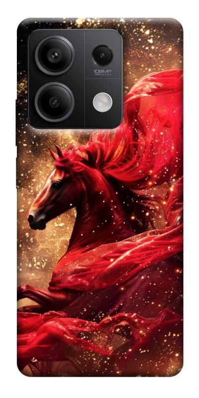 Чехол itsPrint Red sparkles Horse для Xiaomi Redmi Note 13 5G, животные, купить оптом с доставкой