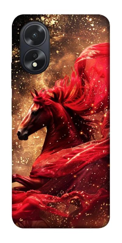 Чехол itsPrint Red sparkles Horse для Oppo A38, животные, купить оптом с доставкой