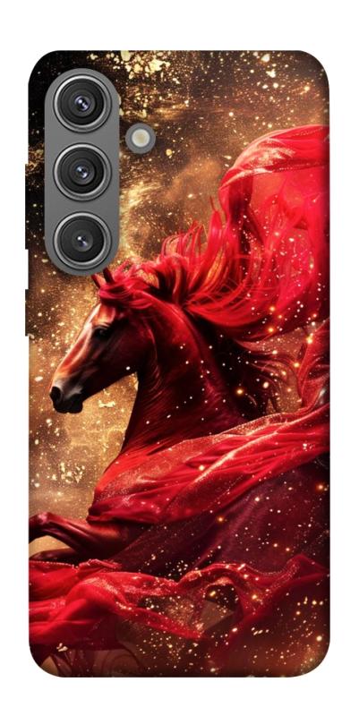 Чехол itsPrint Red sparkles Horse для Samsung Galaxy S24+, животные, купить оптом с доставкой