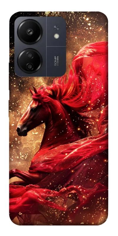 Чехол itsPrint Red sparkles Horse для Xiaomi Redmi 13C, животные, купить оптом с доставкой