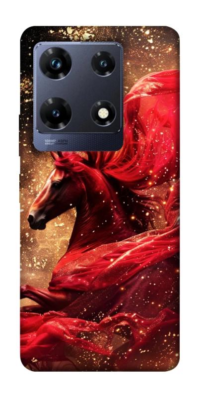 Чехол itsPrint Red sparkles Horse для Infinix Note 30 Pro, животные, купить оптом с доставкой