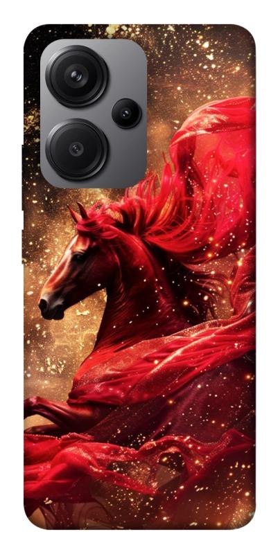 Чехол itsPrint Red sparkles Horse для Xiaomi Redmi Note 13 Pro+, животные, купить оптом с доставкой