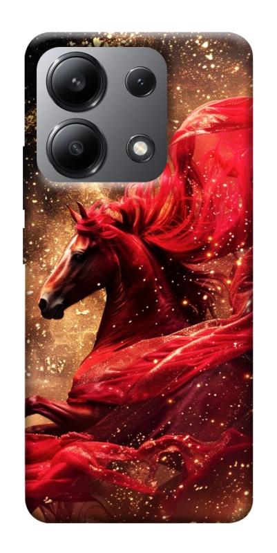 Чехол itsPrint Red sparkles Horse для Xiaomi Redmi Note 13 4G, животные, купить оптом с доставкой