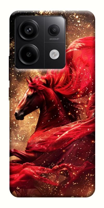 Чехол itsPrint Red sparkles Horse для Xiaomi Redmi Note 13 Pro 4G, животные, купить оптом с доставкой