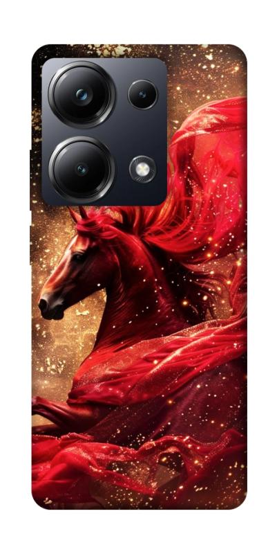 Чохол itsPrint Red sparkles Horse для Xiaomi Redmi Note 13 Pro 4G, тварини, купити оптом з доставкою