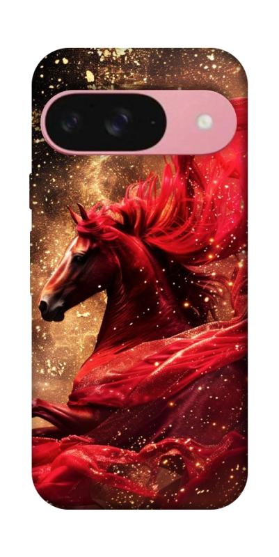 Чехол itsPrint Red sparkles Horse для Google Pixel 9, животные, купить оптом с доставкой
