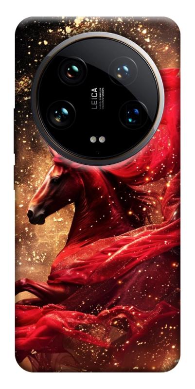 Чехол itsPrint Red sparkles Horse для Xiaomi 14 Ultra, животные, купить оптом с доставкой