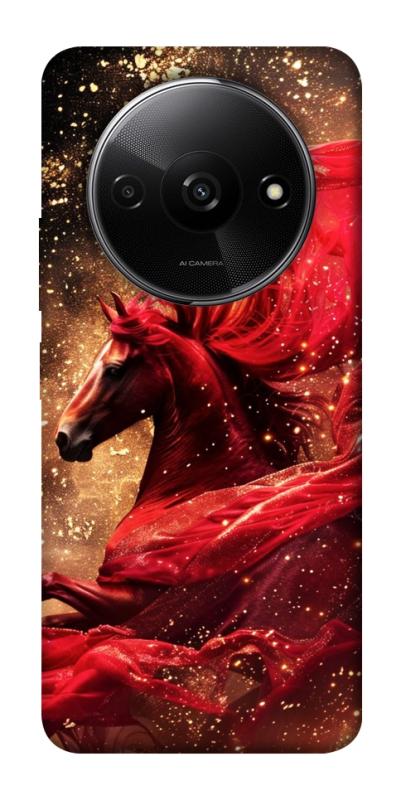 Чехол itsPrint Red sparkles Horse для Xiaomi Redmi A3, животные, купить оптом с доставкой