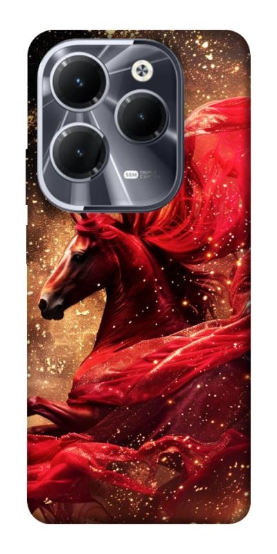 Чехол itsPrint Red sparkles Horse для Infinix Hot 40, животные, купить оптом с доставкой