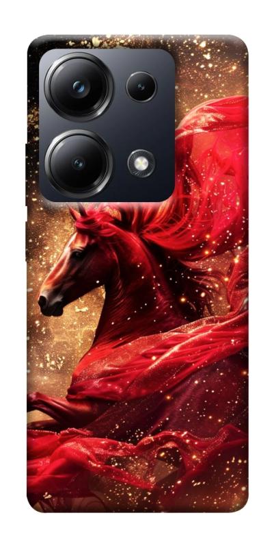 Чехол itsPrint Red sparkles Horse для Xiaomi Redmi 13 4G / Poco M6 4G, животные, купить оптом с доставкой