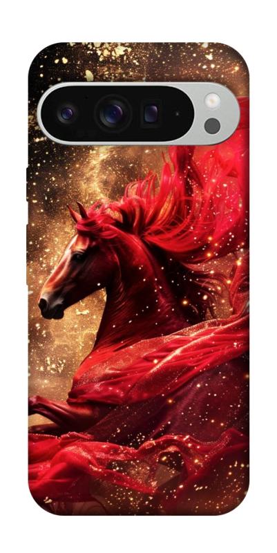 Чехол itsPrint Red sparkles Horse для Google Pixel 9 Pro XL, животные, купить оптом с доставкой