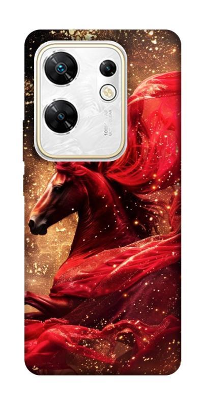 Чехол itsPrint Red sparkles Horse для Infinix Zero 30 4G, животные, купить оптом с доставкой