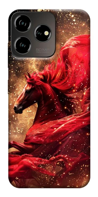 Чехол itsPrint Red sparkles Horse для ZTE Blade V50 Desing 4G, животные, купить оптом с доставкой
