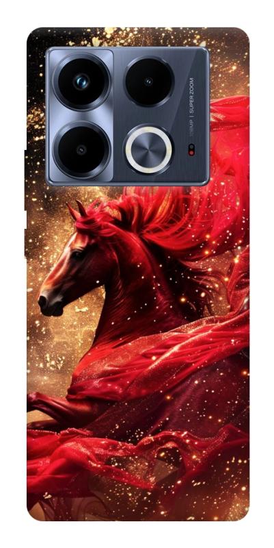 Чехол itsPrint Red sparkles Horse для Infinix Note 40 4G, животные, купить оптом с доставкой