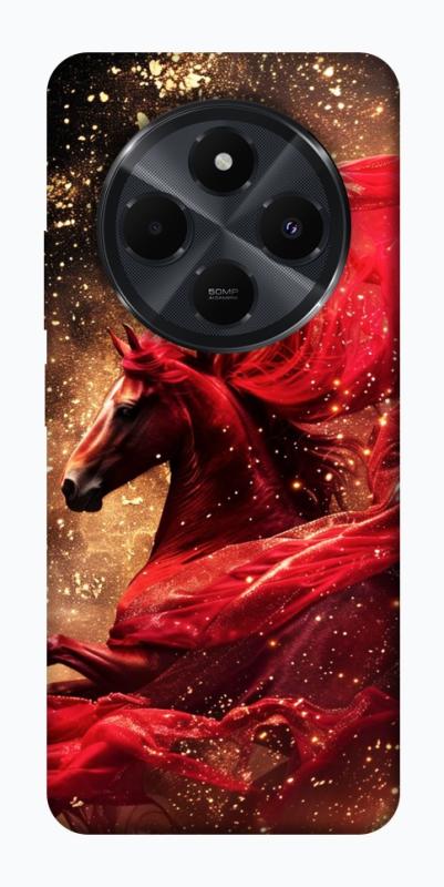 Чехол itsPrint Red sparkles Horse для Xiaomi Redmi 14C / Poco C75, животные, купить оптом с доставкой